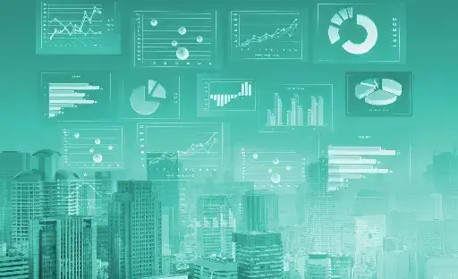 Image showing various graphs to represent asset management challenges  