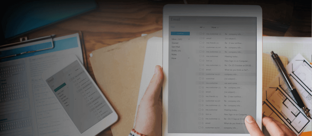 Digital work order system used by an employee on a tab