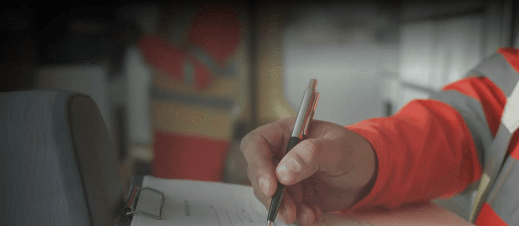 Worker filling facility maintenance checklist