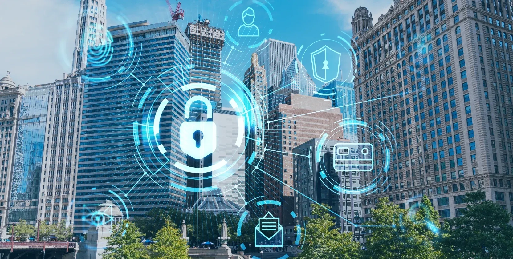 Visual representation of cybersecurity in enterprises