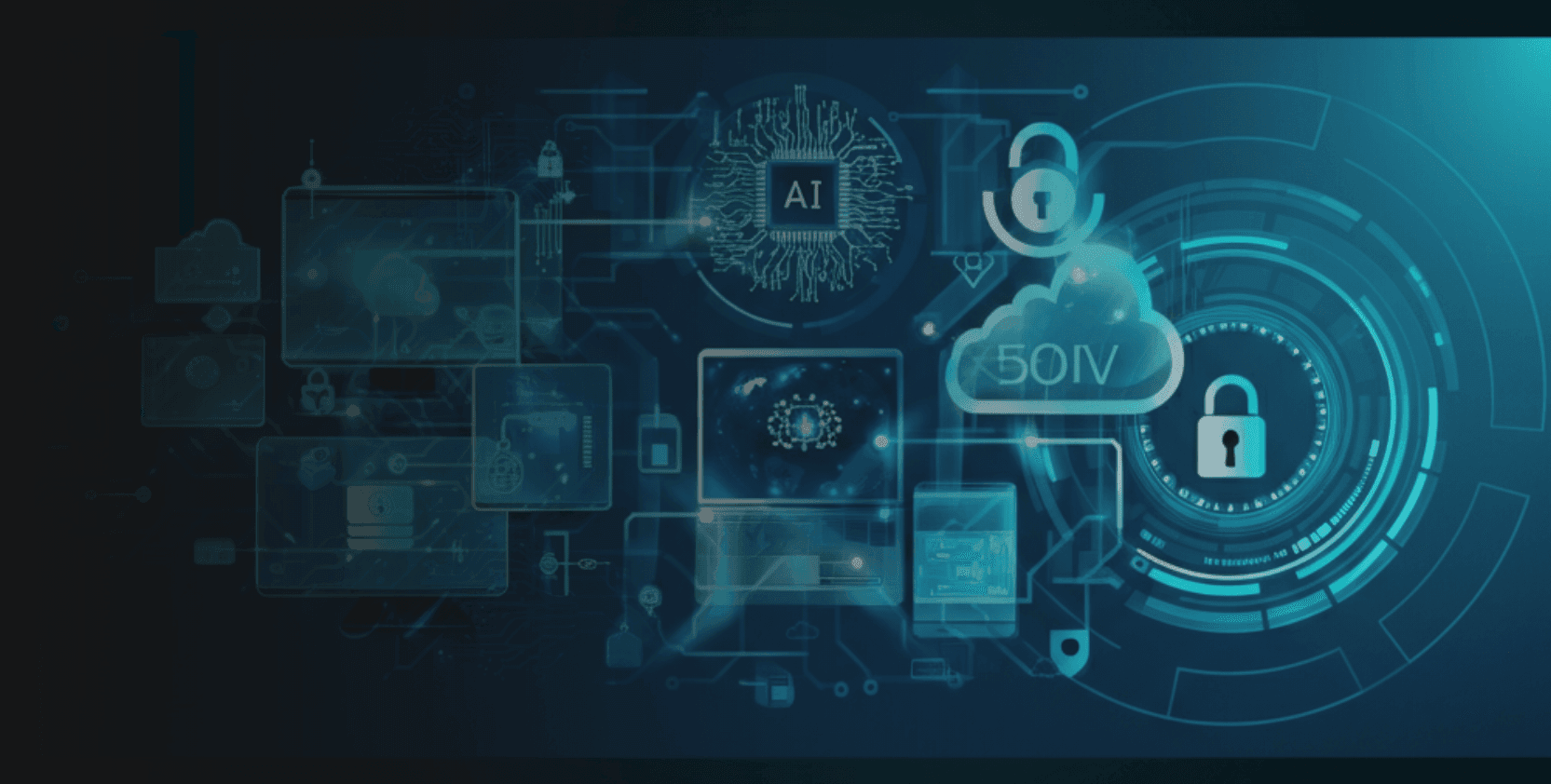 IT asset management shown with AI and connected systems